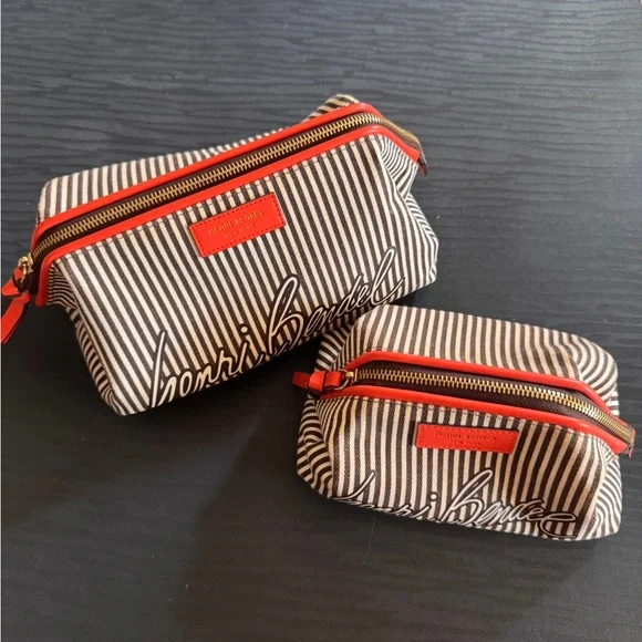 Henri Bendel Striped Canvas Dopp Kit Set - Picture 3 of 9